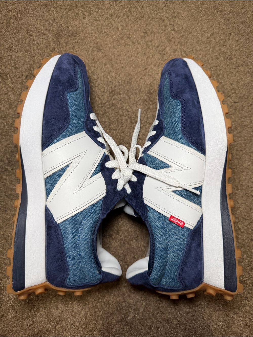 New Balance x Levi’s Jeans collab - Navy, Denim, White (Women’s 8.5/Men’s 7)